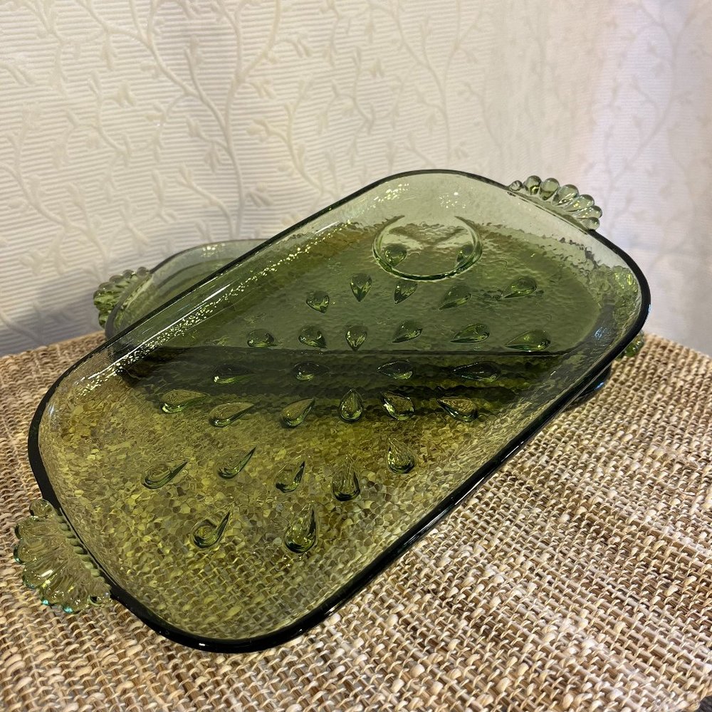 Vintage Hazel Atlas Teardrop Design Informal Snack PLATES Only